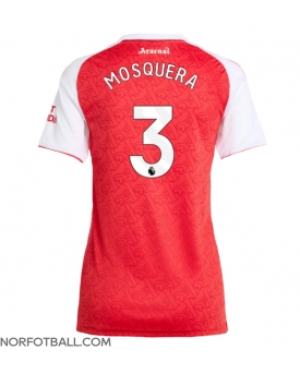 Billige Fotballdrakt Arsenal Cristhian Mosquera #3 Replika Hjemmedrakt Dame 2025-26 Kortermet Billige Fotballdrakt Arsenal Cristhian Mosquera #3 Replika Hjemmedrakt Dame 2025-26 Kortermet